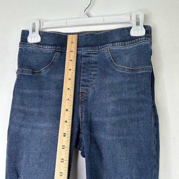 Spanx Ankle Skinny Jeans Womens Size Small Pull On High Rise Frayed - Picture 8 of 11